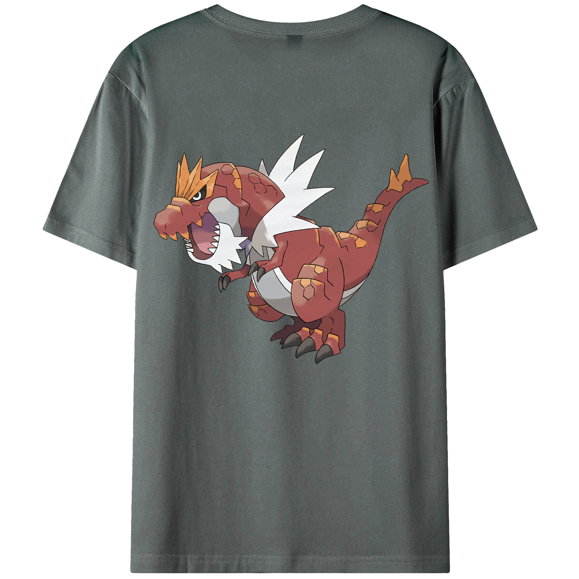 （画像用） ポケットモンスター Pokémon 綿100％ メンズ半袖Tシャツ（バックプリント） 通気性